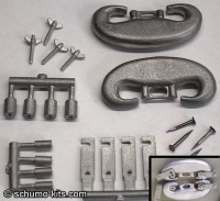C- Hitches Set (towing hitches) for Tamiya King Tiger