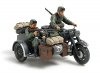 German Motorcycle with Sidecar - 1/48