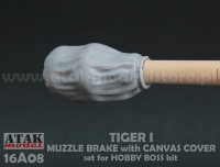 Muzzle Brake Canvas Cover for 1/16 Tiger I - Hobby Boss 82601