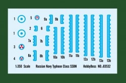 Russisches U-Boot Typhoon Klasse / Akula SSBN - 1:350