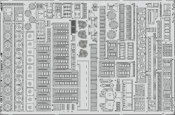 Photo-Etched Parts - Superstructure for 1/200 USS Arizona  - Trumpeter 03701 - 1/200