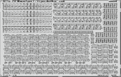 Photo-Etched Parts - AA-Guns Oerlikon for 1/200 USS Missouri  - Trumpeter 03705 - 1/200