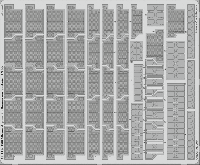 Photo-Etched Parts - Floater Net Baskets for 1/200 USS Missouri  - Trumpeter 03705 - 1/200