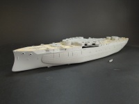 Holzdeck für 1:350 USS New York BB-34 - Trumpeter 05339 - 1:350