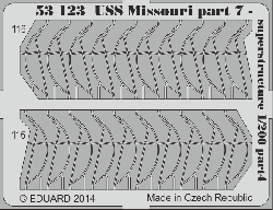 Photo-Etched Parts - Superstructure for 1/200 USS Missouri  - Trumpeter 03705 - 1/200