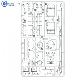 G Teile (G1-G32) für Tamiya Tiger I (56010) 1:16