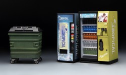 Vending Machine and Dustbin Set - 1/35