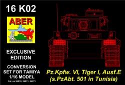 ABER Conversion Set for Tiger I early Production - Tunisia sPzAbt 501