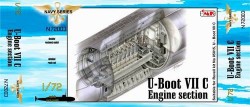 U-Boot Type VIIC Diesel Engine Room / Diesel Maschinenraum for Revell 05015 - 1/72