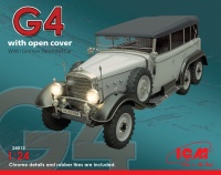 Mercedes Benz G4 - Modell 1935 - Deutscher Stabswagen mit Verdeck - 1:24