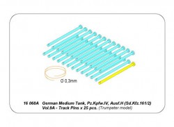 Track Pins (25pcs) for Trumpeter Panzerkampfwagen IV