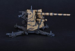German 88mm FlaK 36 - Anti Aircraft Gun - Finished Model - 1/18