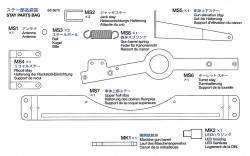 Stay Parts Bag (MK1, MK2, MS1-MS8) for Tamiya 56010 1:16