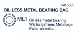 Oil less metall Bearing Bag (ML1 x34) for Tamiya Tiger I (56010) 1:16